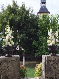 décoration vasque fleur