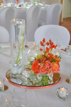 bouquet et photophore